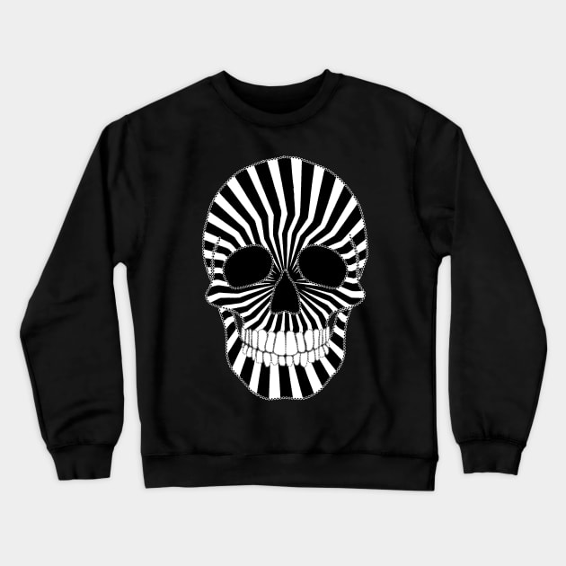 Two Tone Skull Crewneck Sweatshirt by Nuletto